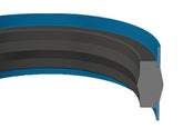 Double Acting Fluid Seal c/w Locking Backups